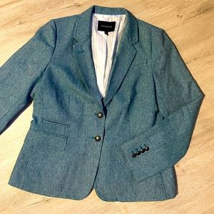 NWOT Turquoise Banana Republic Wool Blend Blazer size 14